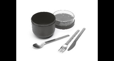 Brabantia Make & Take ontbijtkom 0,5 liter, kunststof dark grey