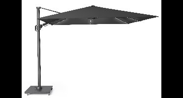 Platinum Challenger zweefparasol T2 Glow premium 3x3 Antraciet frame Faded black doek