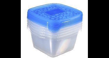 Curver set take away vershouddozen diep vierkant 5 x 1.1 liter