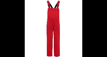 Tuinbroek volwassenen rood