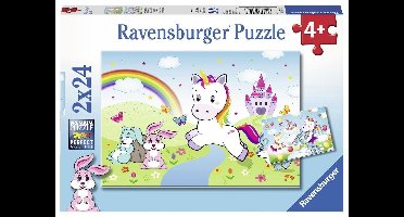Ravensburger puzzel sprookjesachtige eenhoorn 2x24 stukjes