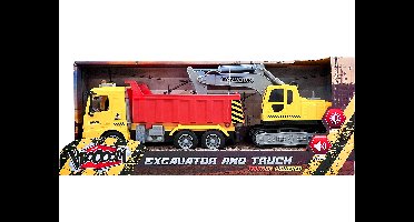 VROOM Truck en Graafmachine