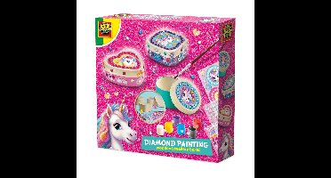 SES unicorn diamond painting houten sieradendoosjes