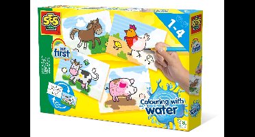 SES Kleuren met water boerderijdieren