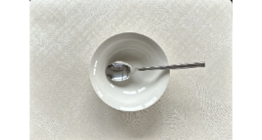 Wicotex placemat Damasco frost grey