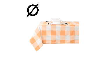 Tafelkleed Kristi 180cm apricot