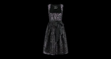 Dirndl Jacquard Lila-Zwart