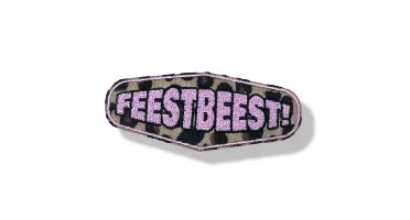 Embleem Feestfeest panter roze