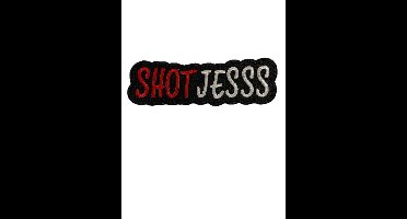 Embleem shotjes rood wit