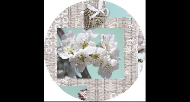 Wicotex tafelzeil rond blossem brocante - 160 cm