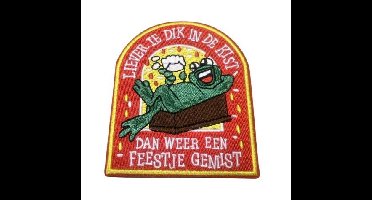 Embleem liever te dik in de kist