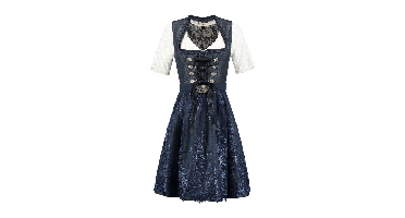 Dirndl jurk met kanten schort
