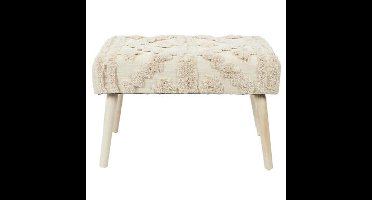 Home Deco Factory Bijzet krukje Berber Mirage - hout - 60 x 40 cm