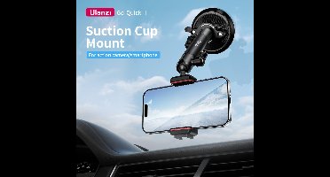 Ulanzi ZJ01 Go-Quick II zuignaphouder uitschuifbaar voor auto