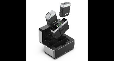 Ulanzi AM18 U-Mic draadloze microfoonset met 2 zenders en 8 GB opslag