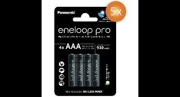 Voordeelpak 20 stuks Panasonic Eneloop Pro AAA batterijen 930mAh oplaadbaar