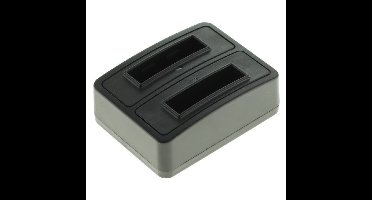 Duo oplader voor 2 camera accu's HP L1812A en L1812B