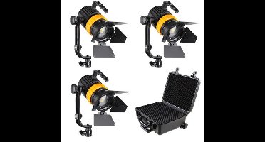 Falcon Eyes Bi-Color Mini LED Fresnel Set P-5AD-K3