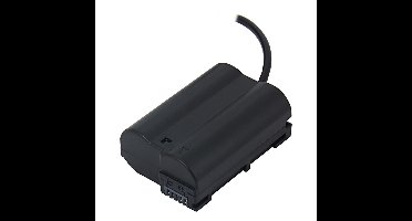 Dummy accu Nikon EN-EL15 / EN-EL15b / EN-EL15c met D-Tap aansluiting