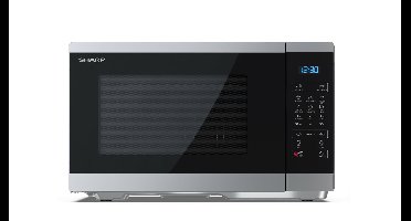 Sharp YC-MG252AE-S magnetron Aanrecht Grill-magnetron 25 l 900 W Zwart, Zilver