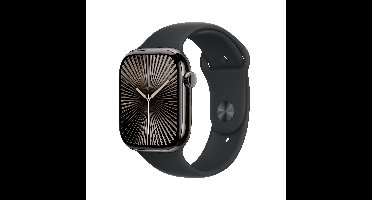 Apple Watch 10 46mm GPS+4G Titan Sport - S/M leisteen/zwart