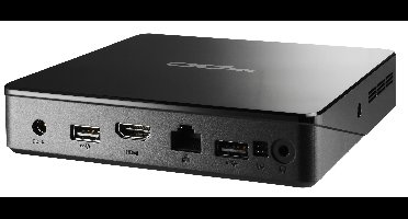 Shuttle XPC nano NS02EV2 Rockchip RK3368 2 GB DDR3L-SDRAM 16 GB eMMC Android 8.1 Nettop Mini PC Zwart