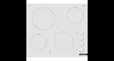 Bosch Keramische kookplaat PKE612CA2E Wit