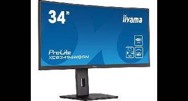 iiyama ProLite XCB3494WQSN-B5 LED display 86,4 cm (34") 3440 x 1440 Pixels UltraWide Quad HD Zwart