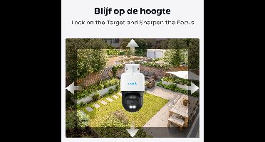 Reolink P830 - Slimme 4K PT-beveiligingscamera, automatisch volgen, detectie van personen/voertuigen/huisdieren, 355° draaien en 90° kantelen