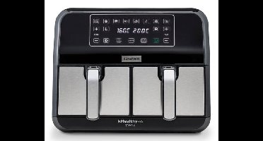 Kenwood HFM20.000MB friteuse Dubbel 8 l Vrijstaand 1700 W Heteluchtfriteuse Zwart