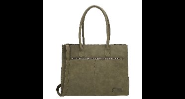 Zebra Trends Noa Laptoptas olijfgroen damestas