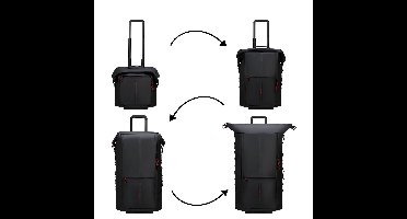 Samsonite Ecodiver Foldable Duffle/Wheels 4-IN-1 black