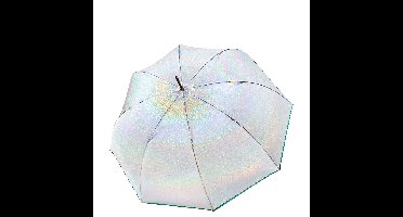 Knirps C.760 Stick Transparent stardust agave paraplu