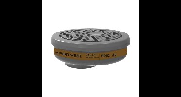 Portwest P902 A2 Gasfilter met Bayonetbevestiging (pk6)