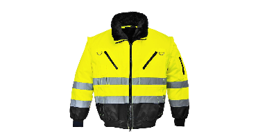 Portwest Hi-Vis 3 in 1 Contrast Pilot Jack PJ50 Geel/Zwart