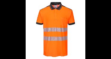 Portwest T180 PW3 Hi-Vis Cotton Comfort Polo Shirt S/S