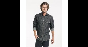 Chaud Devant 631 Shirt Men Antra Denim Stretch
