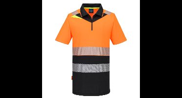 Portwest DX435 DX4 Hi-Vis polo korte mouw met rits