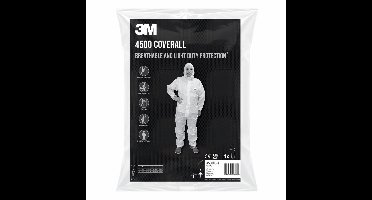 3M 4500 Beschermende overall wit, 2XL