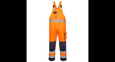 Portwest TX52 Dijon Hi-Vis Contrast Work Bib and Brace