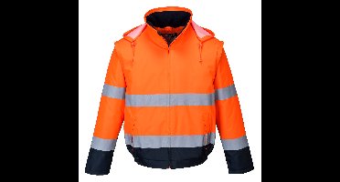 Portwest C464 Hi-Vis 2-in-1 Contrast Essential Lite Bomber Jacket