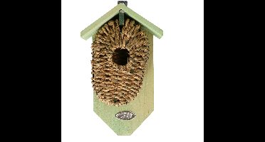 Esschert Design vogelhuisje/nestbuidel - zeegras - 26x10x15 cm