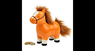 G. Wurm Spaarpot paard - voor kinderen - keramiek - 16 x 12 x 10 cm