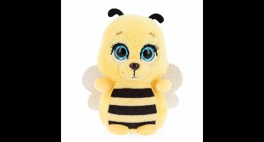 Keel Toys Knuffeldier kleine honingbij - zachte pluche - kwaliteit knuffels - geel/zwart - 14 cm