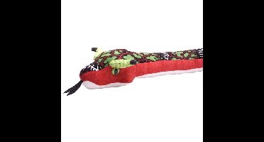 Knuffeldier rode slang 137 cm