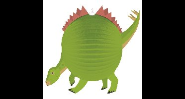 Lampion Dinosaurus - D25 cm - groen - dino - sint maarten