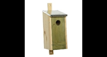 Lichtgroen vogelhuisje voor kleine vogels 26 cm