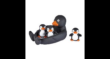 Ravensden badspeelgoed set - pinguins - moeder en kinderen - rubber - badeendjes