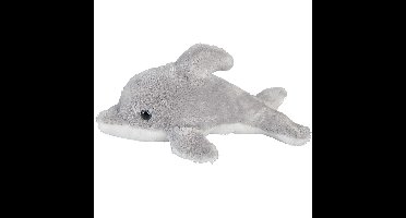 Ravensden Pluche dolfijn - knuffel dolfijn - 15 cm - zeedieren knuffel