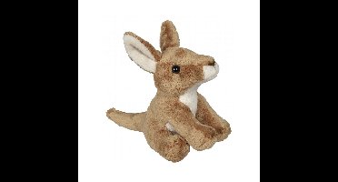 Ravensden Pluche kangoeroe - knuffel kangaroe - 15 cm - Aussie knuffel